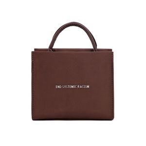 Brandon Blackwood ESR Tote Chocolate Brown Satin